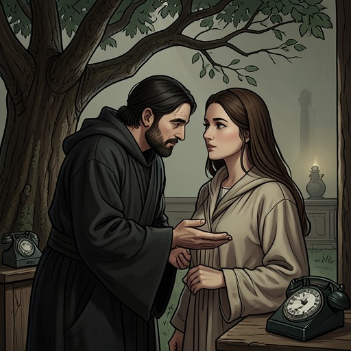 Adam and Eve’s Choice from "Who's Causing Your Trouble". This flow traces the relationship between Satan’s temptation, human blame, and the beginning of the fallen human condition.