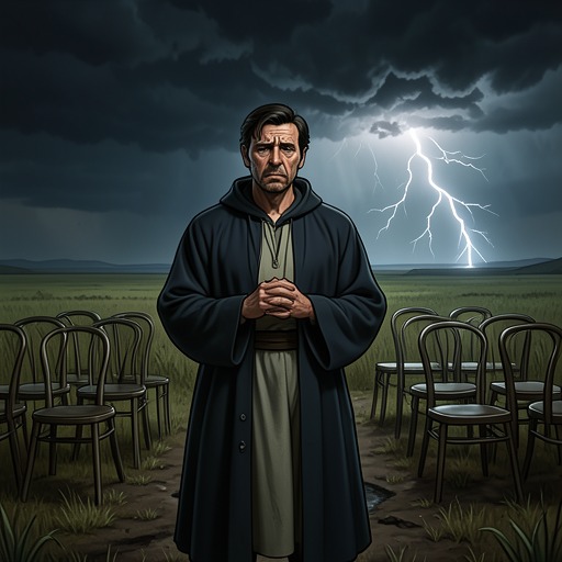 Job Under Fire from "Who's Causing Your Trouble". This flow follows Job’s personal trajectory from prosperity through devastating bereavement and toward a changed understanding of the source of suffering.