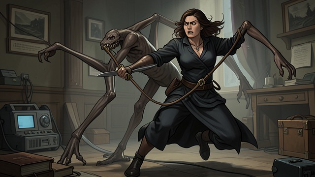 The Combatant Bard from "The Ballad of the Last Dragon". Art and Violence Combined A Real Kill Sylvaine Abelan kills a Corpse-eater after it pins her to the ground.