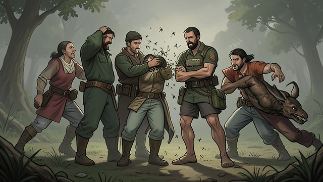 The First Shared Danger from "The Ballad of the Last Dragon". Protection Under Pressure Instinctive Defense Neith shields Sylvaine Abelan from giant beetles, while Jaromir and Cadoc fight to protect the group.
