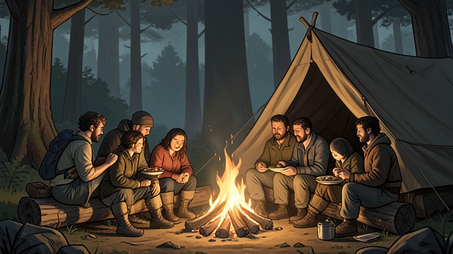 The Moving Camp from "The Ballad of the Last Dragon". Home on the Road Familiarity Replaced The expedition travels through forests and towns without a fixed address.
