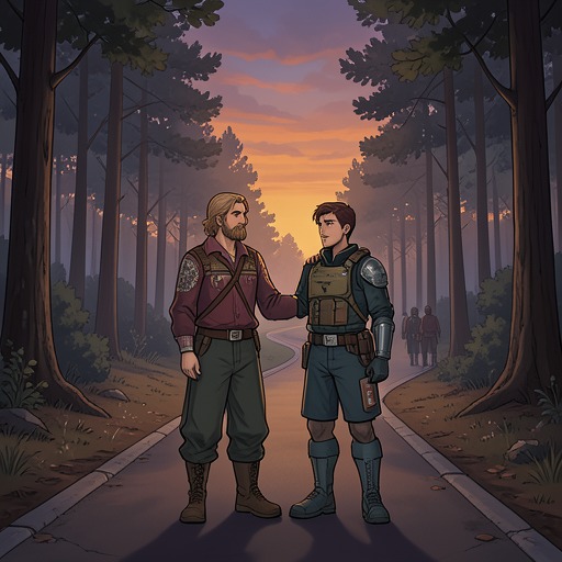 Aeron and Neith’s Long Friendship from "The Ballad of the Last Dragon". This flow traces a childhood bond that survives separation, becomes protective loyalty, and finally turns into a mourning mission after Aeron Fowler’s death.