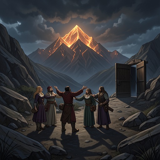 The Dragon’s Hoard from "The Ballad of the Last Dragon". This flow traces the material reward from rumor to discovery and shows how wealth changes the survivors’ available futures.