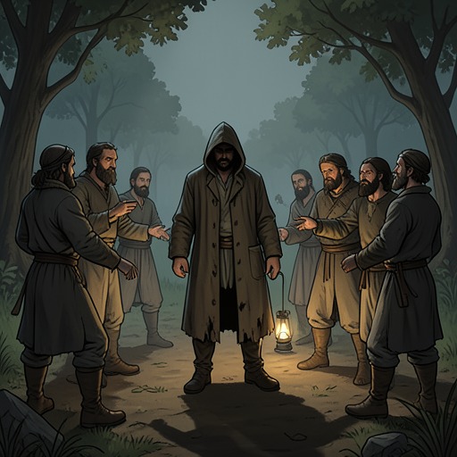 The Aeron and Arnorr Conflict from "The Ballad of the Last Dragon". This flow traces Aeron Fowler’s exclusion from his family and the companions’ attempt to restore his name after death.