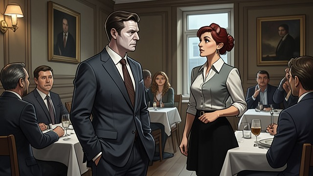 The Restaurant Revelation from "Soul Guardian: A Hellishly Cozy Fantasy". When the Mask Slips Public Recognition Harrows’ staff immediately identifies Bael-Sharoth as a demon and prophet, despite his human clothing.