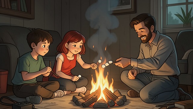 The Camping Fire from "Soul Guardian: A Hellishly Cozy Fantasy". An Upside Down Fire Learned Technique Bael-Sharoth applies Maharet Flameheart’s lessons to build a low-smoke fire, then secretly uses magic to guarantee…