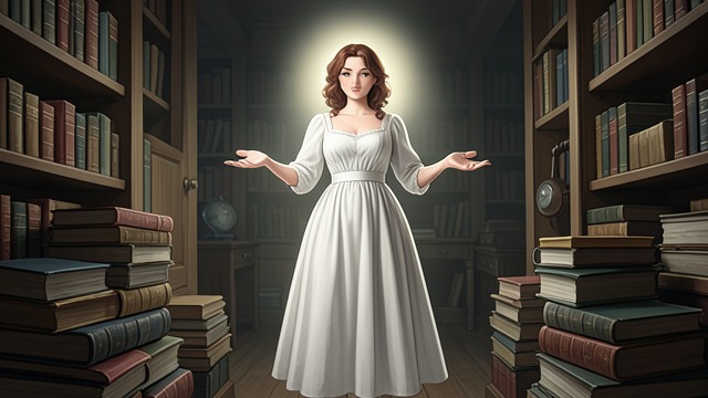 The Paper Lady’s Request from "Soul Guardian: A Hellishly Cozy Fantasy". Hope Among Forgotten Books A Different Collective The paper lady explains that she represents the hope of forgotten books rather than the Paperman’s despair.