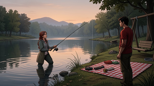 Summer’s Last Morning from "Soul Guardian: A Hellishly Cozy Fantasy". Fish Before School A Quiet Return After defeating Gabriel, Bael-Sharoth returns to the lake and gives Six the peaceful fishing morning she wanted.