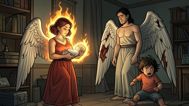 Pregnant Future from "Soul Guardian: A Hellishly Cozy Fantasy". A Family Expands New Vulnerability Maharet Flameheart reveals that she is pregnant, adding a future child to the already unstable household.
