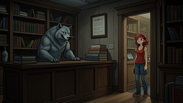 Granny’s Shop from "Soul Guardian: A Hellishly Cozy Fantasy". A Werewolf Bookseller An Unusual Refuge Six enters Granny’s Books and meets Granny, a werewolf who burns books he considers worthless.
