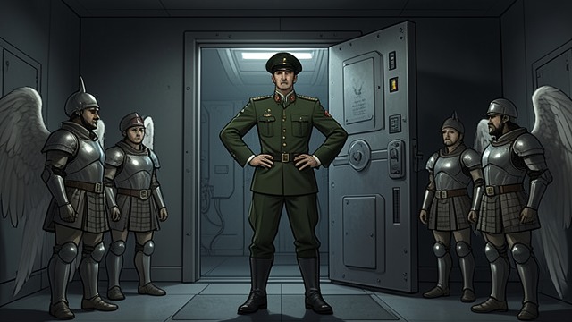 Secret Mobilization from "Soul Guardian: A Hellishly Cozy Fantasy". Orders Behind Closed Doors Military Preparation Gabriel orders angels into full combat readiness while pretending the operation is merely a drill.