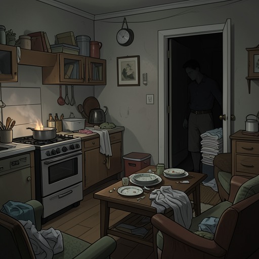 The Domestic Infernal Household from "Soul Guardian: A Hellishly Cozy Fantasy". This flow follows the building of an unconventional household through practical crises and shared routines.