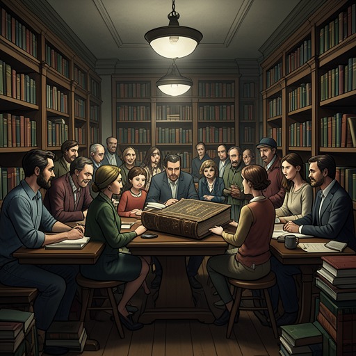The Bookish Supernatural Community from "Soul Guardian: A Hellishly Cozy Fantasy". This flow traces how books, bookstores, and readers create a parallel community around Six.