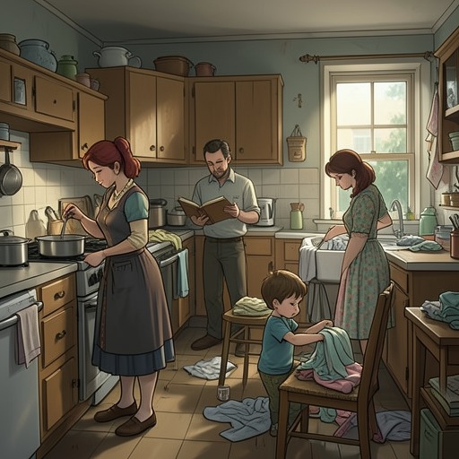 Minor Miracles of Ordinary Life from "Soul Guardian: A Hellishly Cozy Fantasy". This flow traces how food, books, repairs, and domestic rituals become vehicles for emotional transformation.