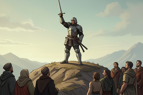 Sven conquers the Kingdom of Berigold from "SCOTTISH ROMANCE: My Sinful Surrender to a Highlander Werewolf (Scottish Werewolf Pregnancy Romance) (Historical Medieval Shape Shifter Paranormal Science Fiction Short Stories)". Sven conquers the Kingdom of Berigord as part of a broader campaign to extend his rule across the surrounding lands.