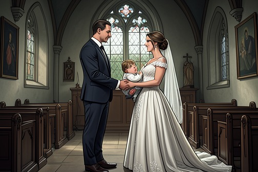 William and Natasha's contractual wedding from "SCOTTISH ROMANCE: My Sinful Surrender to a Highlander Werewolf (Scottish Werewolf Pregnancy Romance) (Historical Medieval Shape Shifter Paranormal Science Fiction Short Stories)". William and Natasha's contractual wedding is the decisive enactment of a marriage designed around inheritance, immigration, and reproduction rather than…