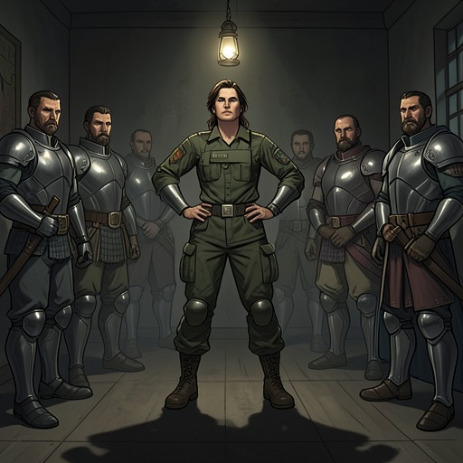 The Rise of Female Combatants from "SCOTTISH ROMANCE: My Sinful Surrender to a Highlander Werewolf (Scottish Werewolf Pregnancy Romance) (Historical Medieval Shape Shifter Paranormal Science Fiction Short Stories)". This flow traces women who convert vulnerability, skepticism, or financial desperation into physical and institutional power.