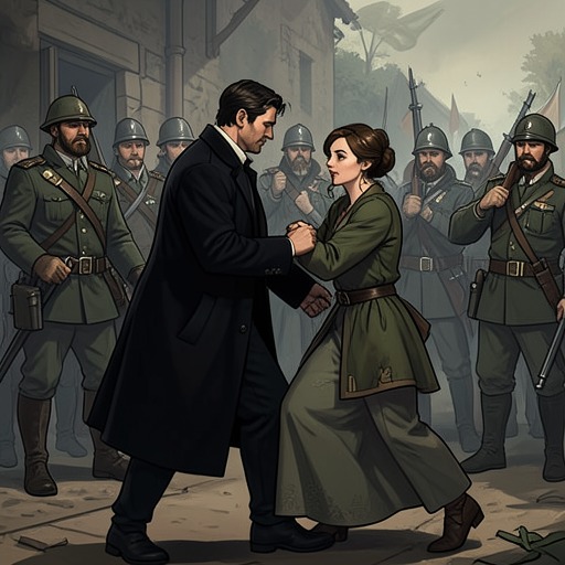 Carden and Zuzulla’s Forbidden Alliance from "SCOTTISH ROMANCE: My Sinful Surrender to a Highlander Werewolf (Scottish Werewolf Pregnancy Romance) (Historical Medieval Shape Shifter Paranormal Science Fiction Short Stories)". This flow traces how a political kidnapping becomes an unexpected bond that destabilizes the war between kingdoms and supernatural clans.