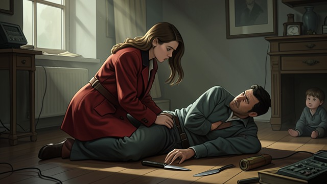 Trust After Violence from "The Whisper Man". Trust After Violence Shared Emergency Karen follows Tom to George Saunders’s home and helps restrain him after Tom is stabbed.