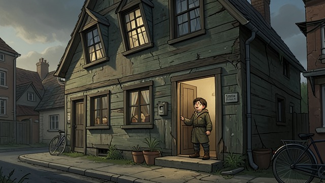 The Scary House from "The Whisper Man". The Scary House An Unwelcoming Property Tom Kennedy sees 13 Garholt Street as a damaged, watchful building whose windows resemble a bruised face.