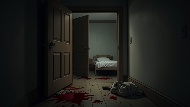 The Open Door from "The Whisper Man". The Open Door A Fatal Gap Tom returns to find the front door open and bloody footprints inside.