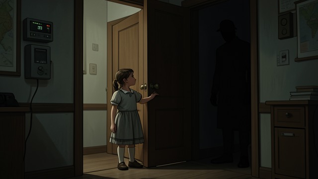 The Half-Open Door from "The Whisper Man". The Half-Open Door A Child’s Rhyme The little girl teaches Jake Kennedy that a half-open door invites whispers.