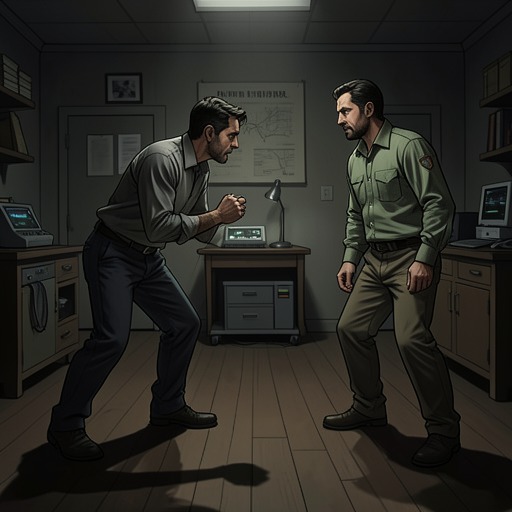 Pete and Frank’s Hostile Intimacy from "The Whisper Man". This flow traces the psychological struggle between Pete Willis and Frank Carter, where every conversation becomes a contest over memory and control.