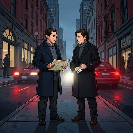 The Police Pursuit from "The Whisper Man". This flow follows Amanda Beck and Pete Willis as they convert scattered clues into a coordinated pursuit of the copycat killer.