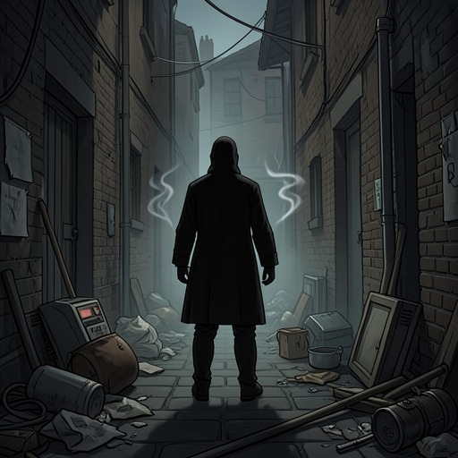 The Myth of The Whisper Man from "The Whisper Man". This flow traces how a local criminal becomes a cultural legend, a psychological template, and finally a source of new violence.