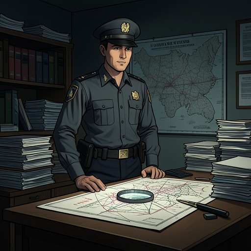 The Investigation Versus Simplification from "The Whisper Man". This flow traces the police struggle between simple explanations and the layered truth of the crimes.