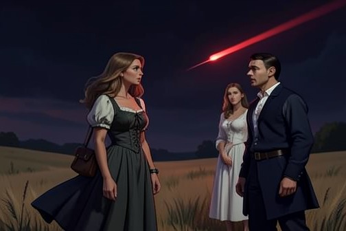 Meteor Shower and Eclipse Event from "A Werewolf Thing: A Rejected Mate Werewolf Romance". The Meteor Shower and Eclipse Event is recalled as a day when extraordinary celestial phenomena coincided with Saphira’s father’s death.
