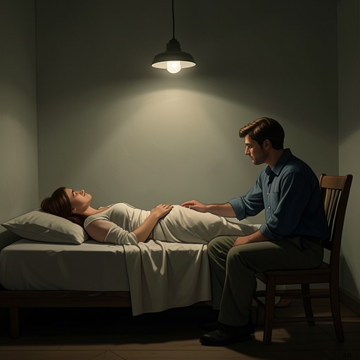 Illness and Care from "CEO's Unexpected Love: A sweet office romance with a guaranteed HEA". This flow traces how physical vulnerability creates the emotional intimacy that argument and ambition had prevented.