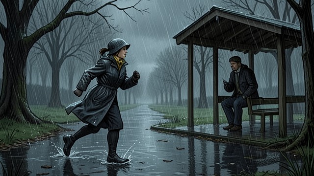 The Rain Escape from "My Hot Secret: Geheimes Baby mit dem CEO Milliardär - Enemies to Lovers (German Edition)". The Prison Recognized Storm and Isolation Ava crosses the park in heavy rain and sees Leonard sheltering alone.