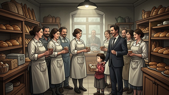 The Bakery Community from "My Hot Secret: Geheimes Baby mit dem CEO Milliardär - Enemies to Lovers (German Edition)". Love Made Social Employee Support Gabriel’s staff celebrate the pregnancy and prepare handmade gifts for the child.