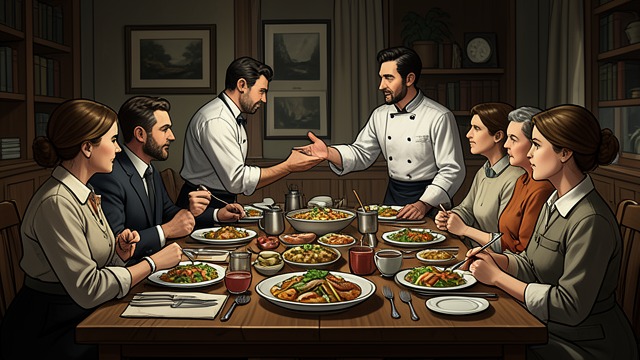 Marco’s Table from "My Hot Secret: Geheimes Baby mit dem CEO Milliardär - Enemies to Lovers (German Edition)". Food as Community Shared Meal Marco and Valentina welcome Ava while Gabriel explains his bond with the restaurant.