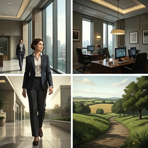 The Life Prison from "My Hot Secret: Geheimes Baby mit dem CEO Milliardär - Enemies to Lovers (German Edition)". Images of hotels, offices, parks, and open landscapes track Ava’s movement from self-made confinement toward emotional and physical freedom.