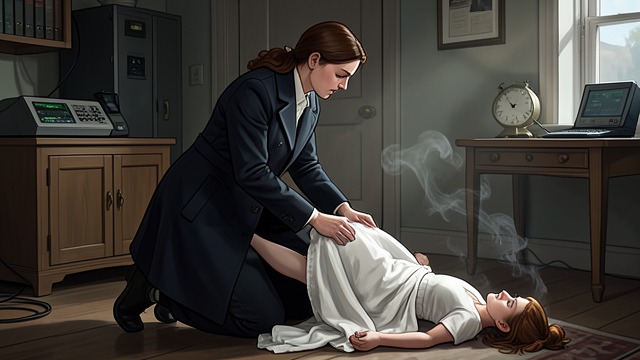Recognition in Collapse from "The Wife He Threw Away: A Billionaire Secret Baby, Marriage-in-Crisis, Second-Chance Grovel Romance". A Nose Identified Instinctive Rescue Estelle catches Ada Hart when she collapses outside the atelier.