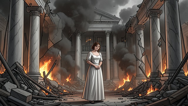 The Burning from "The Wife He Threw Away: A Billionaire Secret Baby, Marriage-in-Crisis, Second-Chance Grovel Romance". The House Falls Public Destruction Ada Hart loses her credit, marriage, and place in the Vale household in one evening.