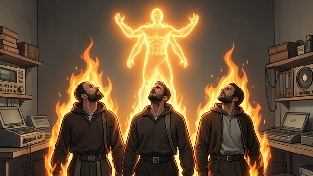 The Fiery Refusal from "Don't Leave God Alone: How to Get God's Attention, Remain in His Presence, and Even Change His Mind to Make a Difference in Your World". The Fiery Refusal Shadrach, Meshach, and Abednego refuse to bow to Nebuchadnezzar’s golden image even when the furnace is heated beyond ordinary survival.