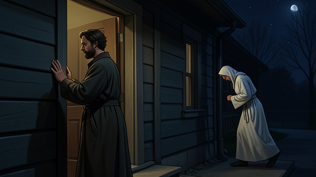 The Midnight Knocking from "Don't Leave God Alone: How to Get God's Attention, Remain in His Presence, and Even Change His Mind to Make a Difference in Your World". The Midnight Knocking A man repeatedly knocks on a friend’s door because an unexpected guest has arrived and he has no bread.