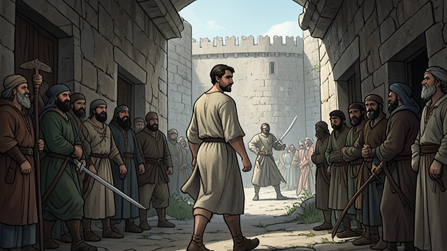 The Jericho Battle from "Don't Leave God Alone: How to Get God's Attention, Remain in His Presence, and Even Change His Mind to Make a Difference in Your World". The Jericho Battle Elisha passes through Jericho, a symbolic place where resistance must be confronted before power can be exercised.
