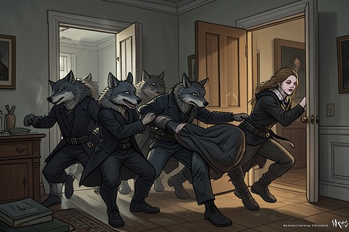 Werewolves Attack the Vampire Mansion and Abduct Esmeralda from "The Vampire's Pet: Romantasy at its darkest (Blood and Kisses Chronicles : A Dark, Gothic Romance Series)". Werewolves Attack the Vampire Mansion and Abduct Esmeralda is the decisive rupture between Aleksander Dumoulin’s carefully arranged life with Esmeralda and the…