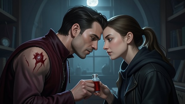 A First Gift of Blood from "The Vampire's Pet: Romantasy at its darkest (Blood and Kisses Chronicles : A Dark, Gothic Romance Series)". A First Gift of Blood Gratitude and Consent Seeing Aleksander injured, Esmeralda offers her blood as repayment for saving her.