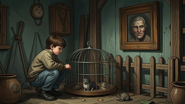 The Estate Menagerie from "The Girl he Never Noticed". The Estate Menagerie Archie’s rabbits, guinea pigs, frogs, cockatoo, and blue-tongued lizard occupy a carefully designed enclosure.
