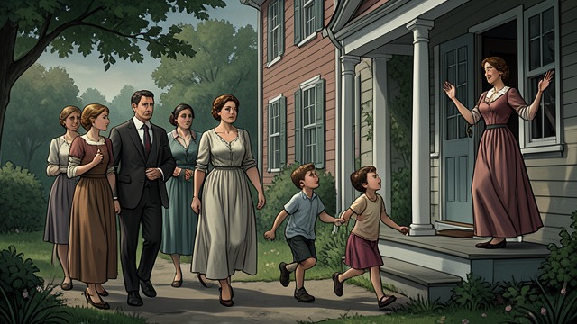 The Return to Yewarra from "The Girl he Never Noticed". The Return to Yewarra Cameron and Liz fly back to Yewarra, where staff, children, and Mary Montrose await them.