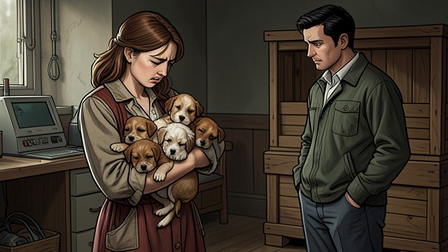 The Puppy Decision from "The Girl he Never Noticed". The Puppy Decision Wenonah gives birth to six puppies, and Archie struggles with the fact that he cannot keep them all.