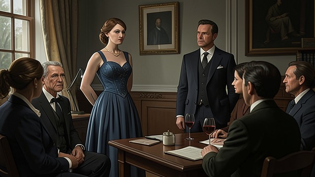 The Party Appraisal from "The Girl he Never Noticed". The Party Appraisal Narelle quickly evaluates Liz’s appearance and asks whether she has replaced Portia.