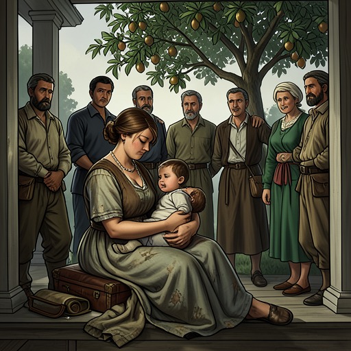 Motherhood as Protection from "The Girl he Never Noticed". This flow follows Liz’s experience of single motherhood from burden and fear toward confidence within a wider family.
