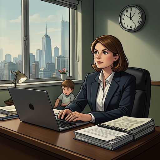 Work as Escape and Expression from "The Girl he Never Noticed". This flow traces Liz’s relationship with work from necessity through competence to a more integrated form of self-expression.