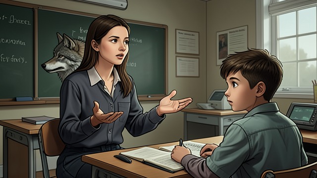 Lily’s Lesson from "I'm the Werewolf in my Class". Lily’s Lesson Cooperation Over Rejection Lily Chen teaches that the wolf is part of Sebastian Wolfe.